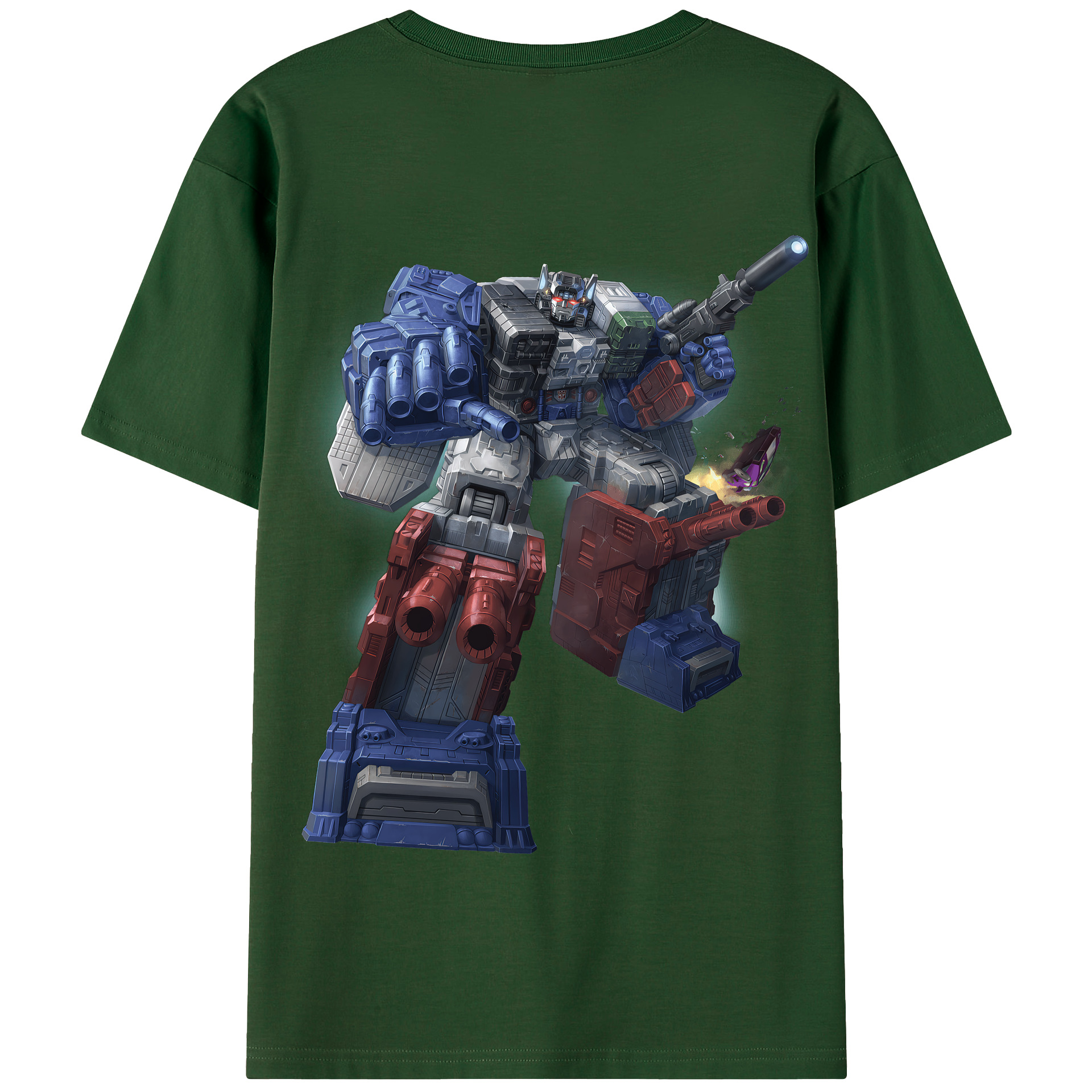 （画像用） Transformers トランスフォーマー 綿100％半袖Tシャツ（背面プリント）